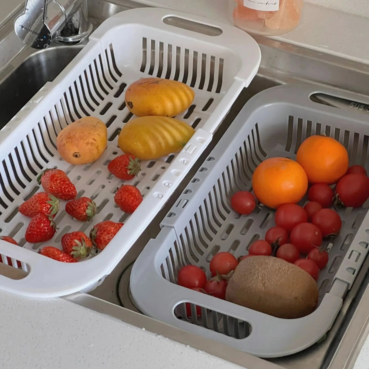 Drain Basket Bowl Rack