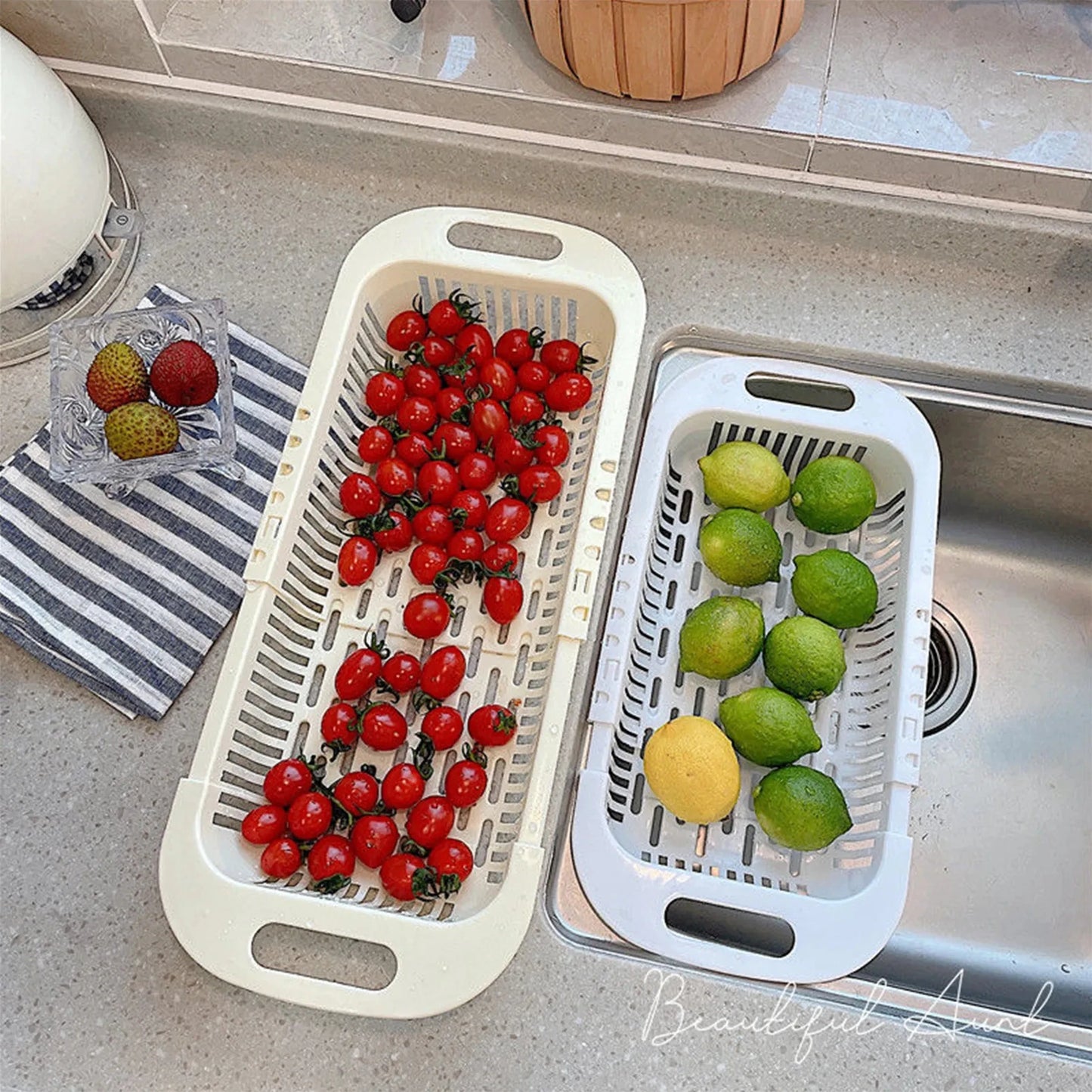 Drain Basket Bowl Rack